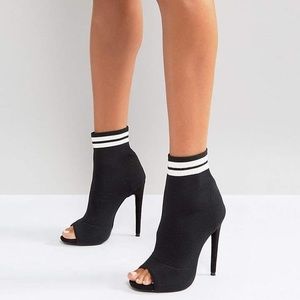 Missguided Sports Pull On Sock Boots (ASOS)